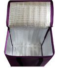 Las bolsas de asas más frescas aisladas/bolso disponible del almuerzo/bolso púrpura del refrigerador para los adultos