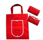 Bolso de compras plegable rojo del ODM del OEM/bolsos no tejidos del regalo personalizados