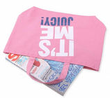 Bolsos impresos rosa del algodón de las señoras de las bolsas de asas de la lona para el supermercado de las señoras