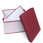 Cajas de almacenamiento no tejidas durables con la cubierta, puntos rojos blancos del OEM PP impresos