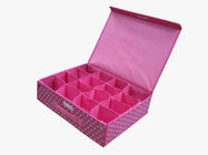 Cajas de almacenamiento multi no tejidas rosadas del compartimiento de la naranja para la ropa interior