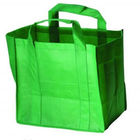 Bolsos de ultramarinos no tejidos modificados para requisitos particulares del verde con el logotipo impreso pantalla de seda